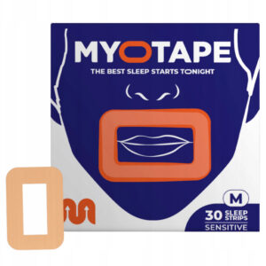 Plastry MYOTAPE rozmiar M SENSITIVE 30 sztuk skóra wrażliwa chrapanie