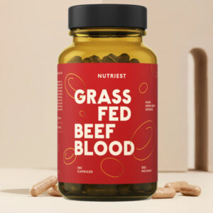 Nutriest BEEF BLOOD Grass Fed 180 kapsułek Krew wołowa suplement