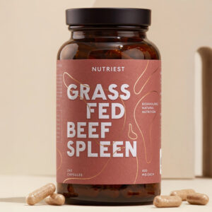 Nutriest Grass Fed Beef Spleen 240 kapsułek 400mg Śledziona wołowa