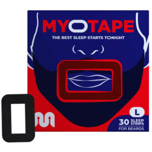 Plastry MYOTAPE do brody rozmiar L Beards 30 sztuk chrapanie