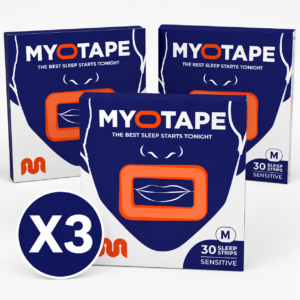 Plastry MYOTAPE rozmiar M SENSITIVE 90 sztuk skóra wrażliwa chrapanie