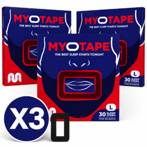 Plastry MYOTAPE do brody rozmiar L Beards Zestaw 90 sztuk chrapanie